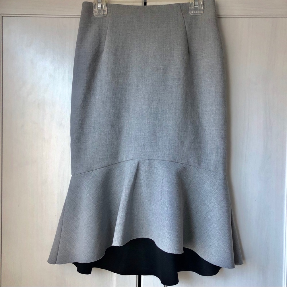 H&M Ruffle Gray Skirt